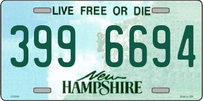 NH license plate 3996694