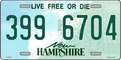 NH license plate 3996704