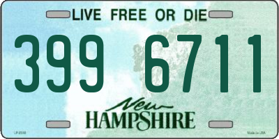 NH license plate 3996711