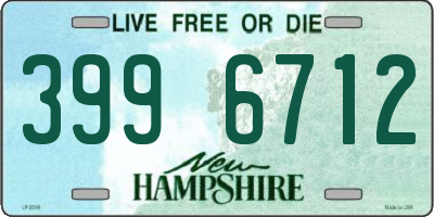 NH license plate 3996712