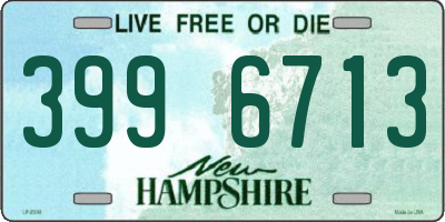 NH license plate 3996713
