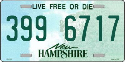 NH license plate 3996717