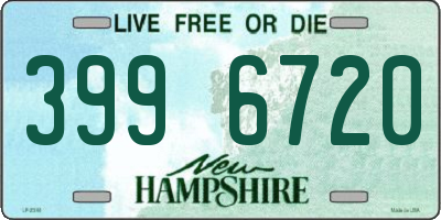 NH license plate 3996720