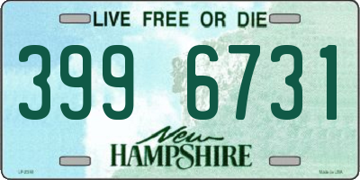 NH license plate 3996731