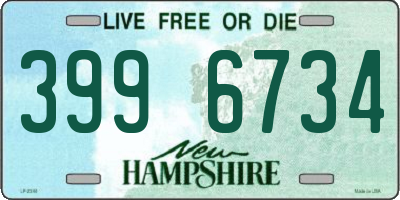 NH license plate 3996734