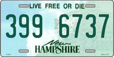 NH license plate 3996737