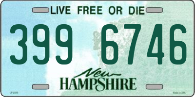 NH license plate 3996746