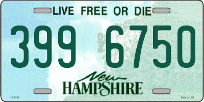 NH license plate 3996750