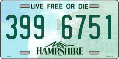 NH license plate 3996751