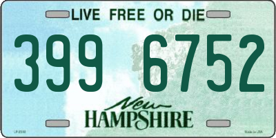 NH license plate 3996752