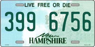 NH license plate 3996756