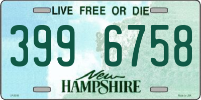 NH license plate 3996758