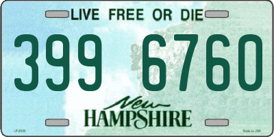 NH license plate 3996760