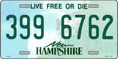 NH license plate 3996762