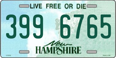 NH license plate 3996765