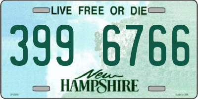 NH license plate 3996766