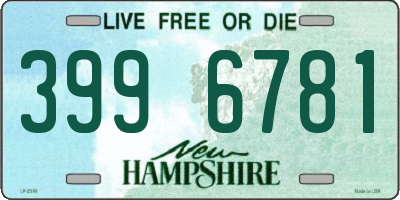 NH license plate 3996781