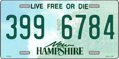 NH license plate 3996784