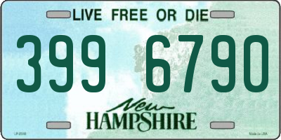 NH license plate 3996790