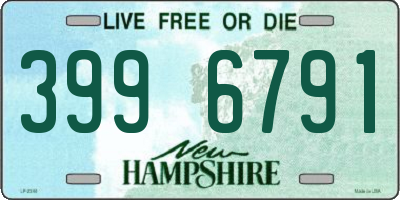 NH license plate 3996791