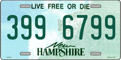 NH license plate 3996799