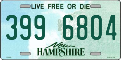 NH license plate 3996804