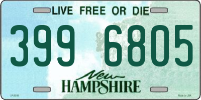 NH license plate 3996805