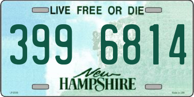 NH license plate 3996814