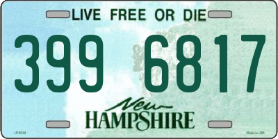 NH license plate 3996817