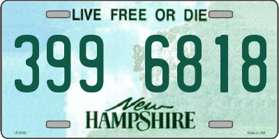 NH license plate 3996818