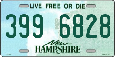 NH license plate 3996828
