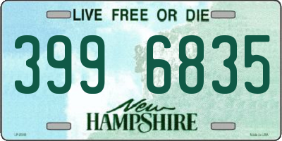 NH license plate 3996835