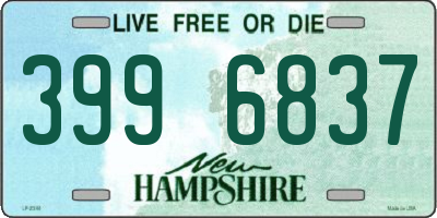 NH license plate 3996837