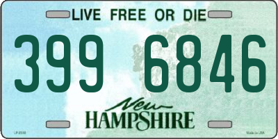 NH license plate 3996846