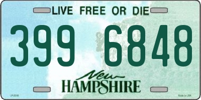 NH license plate 3996848