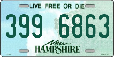 NH license plate 3996863