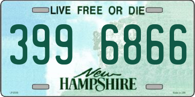 NH license plate 3996866