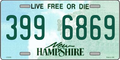 NH license plate 3996869