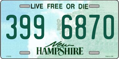 NH license plate 3996870