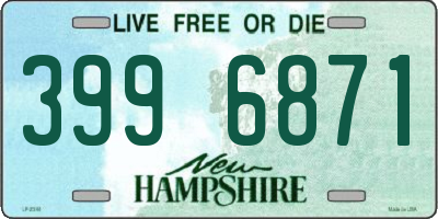 NH license plate 3996871