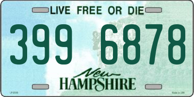 NH license plate 3996878