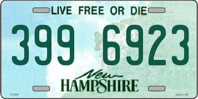 NH license plate 3996923