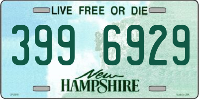 NH license plate 3996929