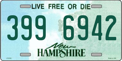 NH license plate 3996942