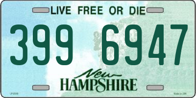 NH license plate 3996947