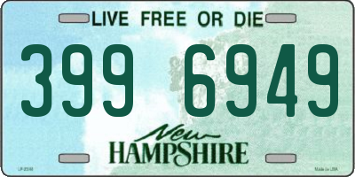 NH license plate 3996949