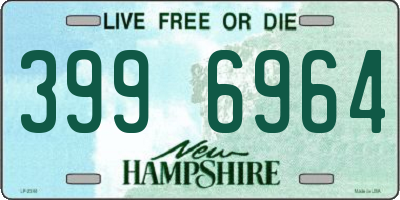 NH license plate 3996964