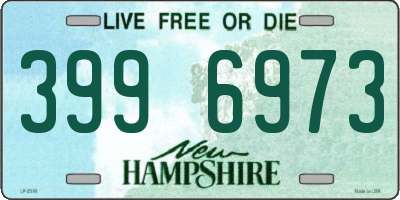 NH license plate 3996973