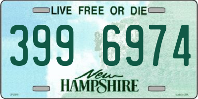 NH license plate 3996974