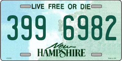 NH license plate 3996982